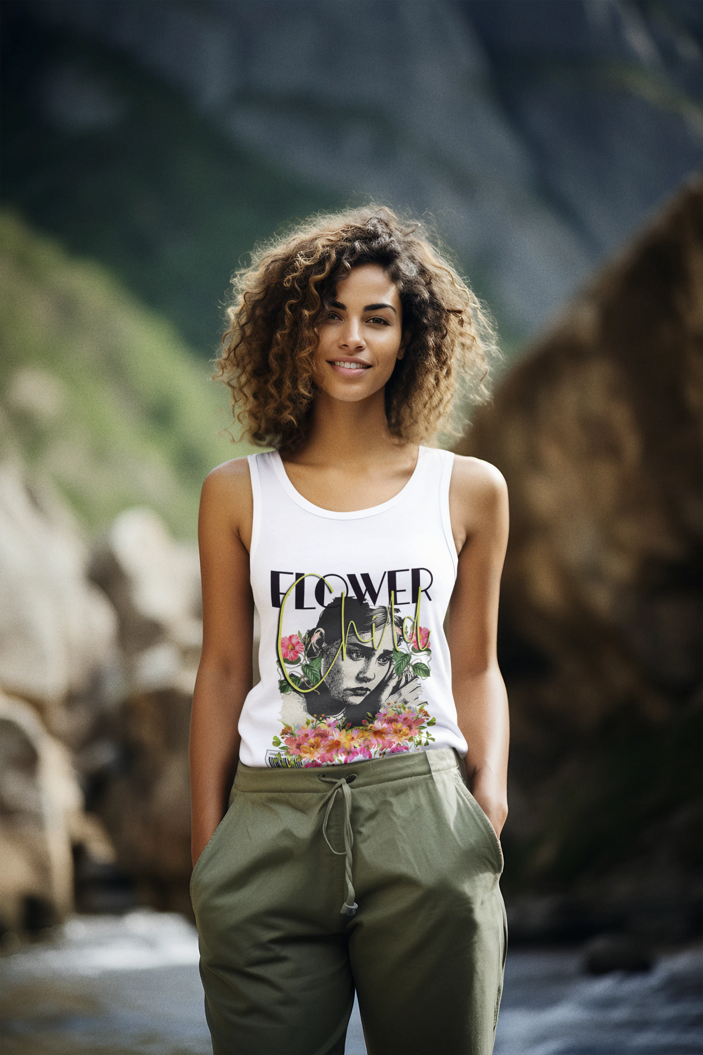FLOWER CHILD WOMENS TANK